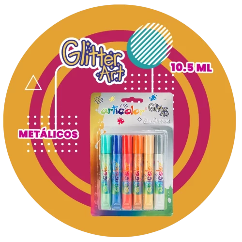 Glitter Articolor BLANCO METALICOS